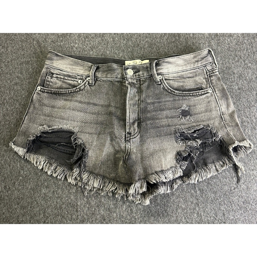 We The Free People Loving Good Vibrations Shorts Cutoff Size 27 Distressed - Picture 2 of 16